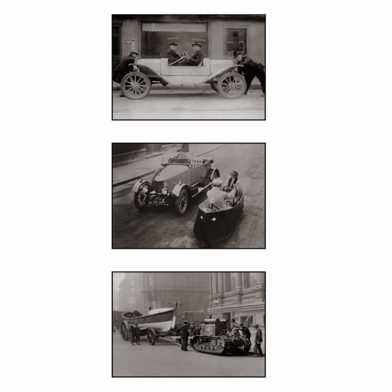 Photo d'époque Automobile n°57 - triptyque Victor Forbin