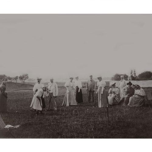 Photo d'époque Campagne n°07 - partie de croquet