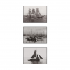 Photo d'époque mer n°43 - triptyque - bateaux