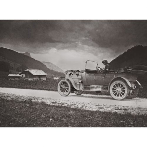 Photo d'époque montagne n°73 - Route de Saanen, Aigle (Suisse) - 1913
