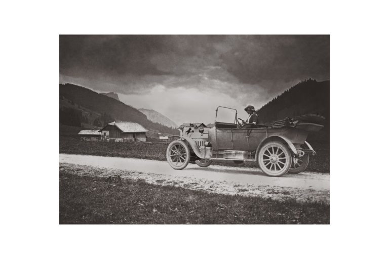 Photo d'époque montagne n°73 - Route de Saanen, Aigle (Suisse) - 1913