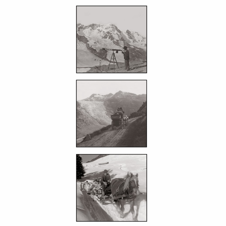 Photo d'époque montagne n°76 - triptyque