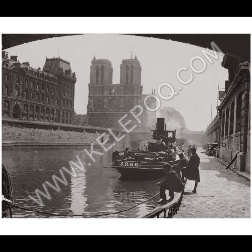 Photo d'époque Paris n°01 - photographe Victor Forbin - Cathédrale Notre Dame