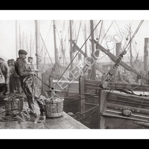 Photo d'époque pêche n°30 - photographe Victor Forbin