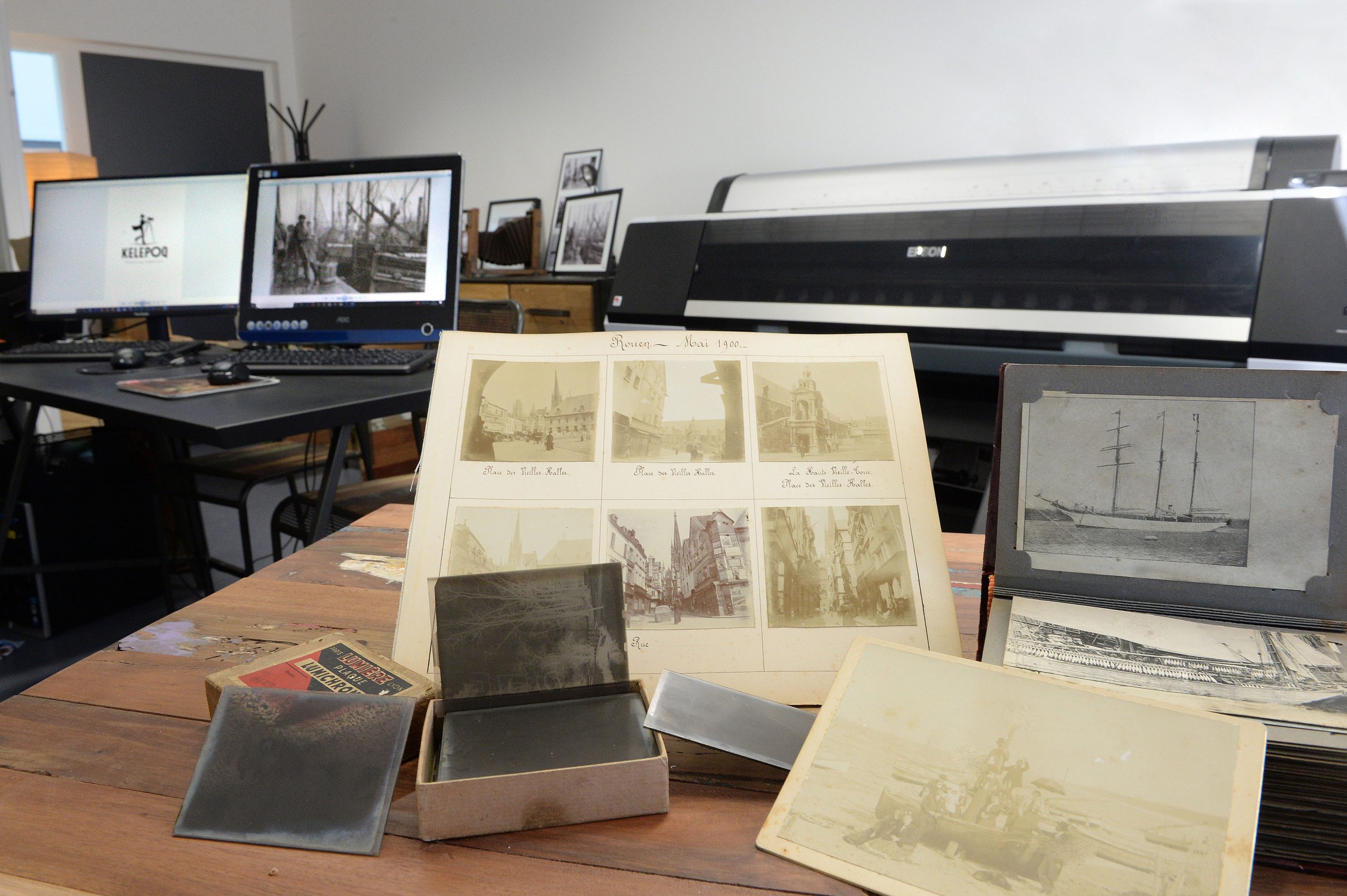 Photos anciennes et plaques de verre