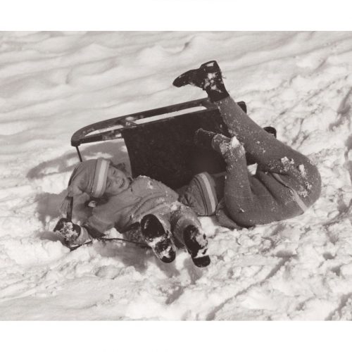 Photo d'époque tendre enfance n°15 - enfants en luge