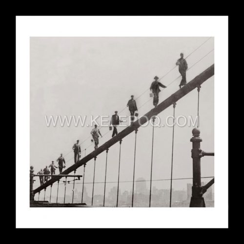Photo d'époque New-York n°09 - Pont de Brooklyn - Photographe Victor Forbin