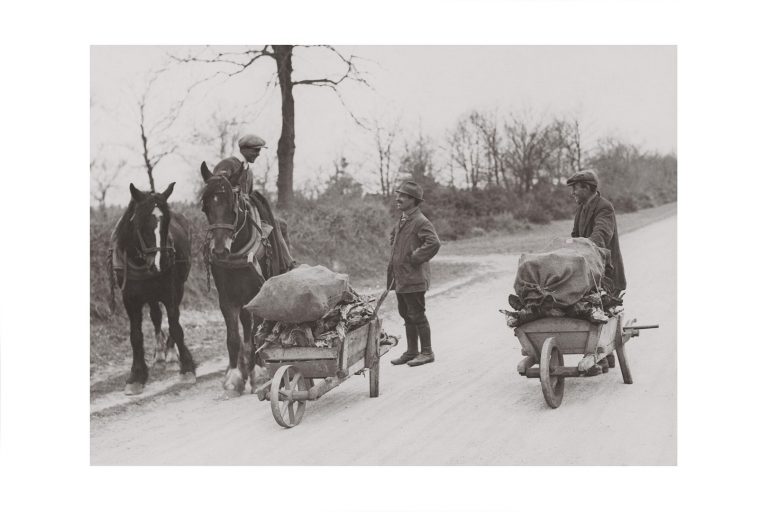 Photo d'époque campagne n°08 - ramassage bois - 1923