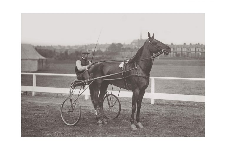 Photo d'époque Equitation n°34 - trotteur - Southend-on-Sea - 1901 - photographe Victor Forbin