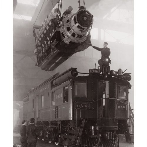 Photo d'époque industries n°07 - moteur nouvelle locomotive électrique
