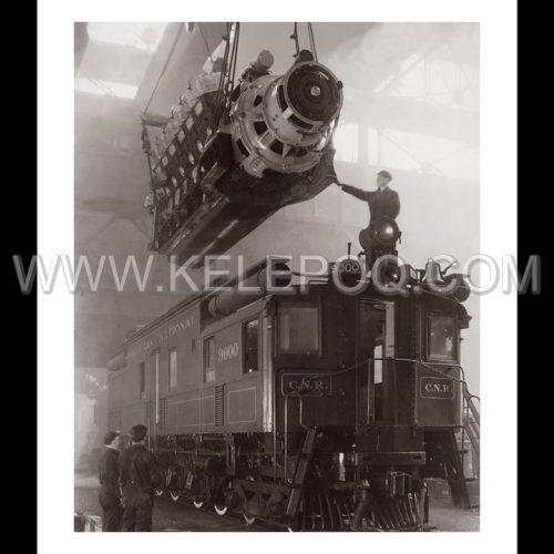 Photo d'époque industries n°07 - moteur nouvelle locomotive électrique