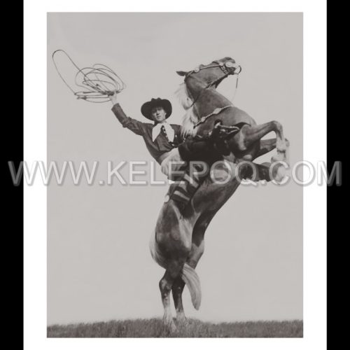 Photo d'époqe Equitation n°44 - cowboy Cy Compton - photographe Victor Forbin