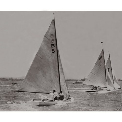 Photo d'époque sur l'eau n°13 - course de bateau Durban - Afrique du Sud