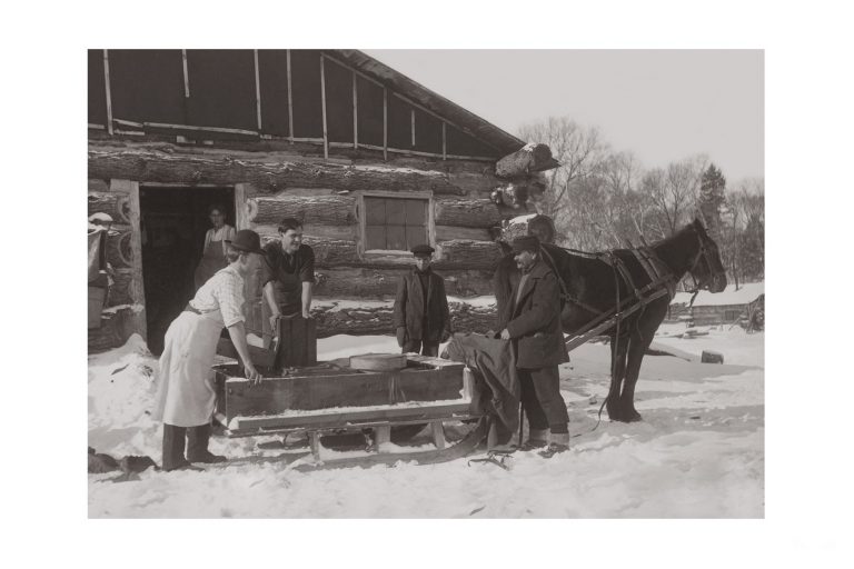 Photo d'époque montagne n°89 - traineau à cheval