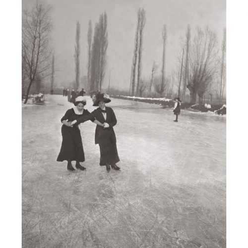 Photo d'époque montagne n°92 - patinage à Chambéry - janvier 1911