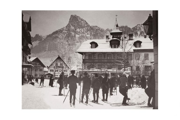 Photo d'époque Montagne n°96 - Station de ski Oberammergau - Haute Bavière - Allemagne