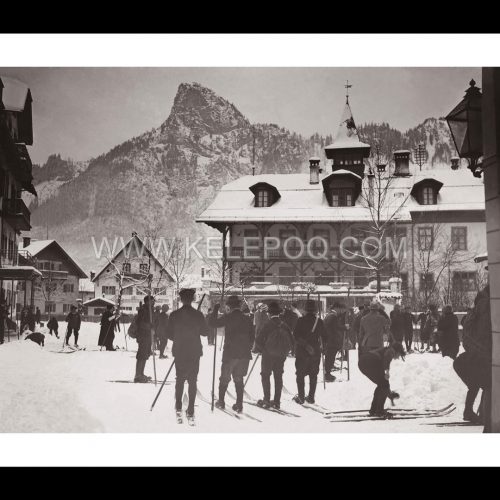 Photo d'époque Montagne n°96 - Station de ski Oberammergau - Haute Bavière - Allemagne