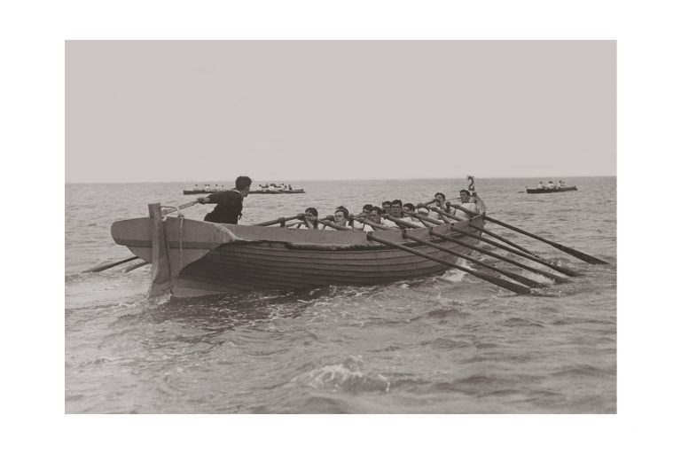 Photo d'époque sur l'eau n°25 - Ryde regatta - île de Wight, Angleterre - photographe Victor Forbin