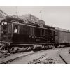 Photo d'époque locomotive n°08 - première locomotive hybride - photographe Victor Forbin
