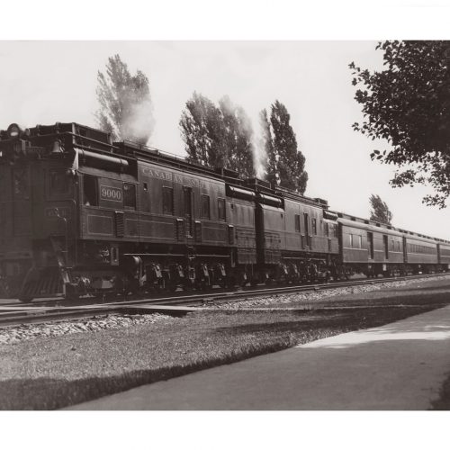 Photo d'époque locomotive n°09 - Train de la Canadian National Railway Company