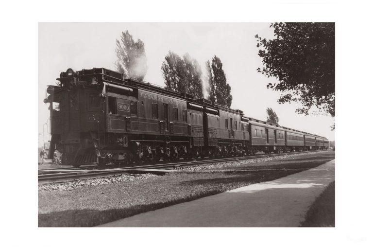 Photo d'époque locomotive n°09 - Train de la Canadian National Railway Company