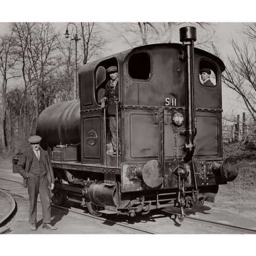 Photo d'époque locomotive n°10 - locomotive sans foyer