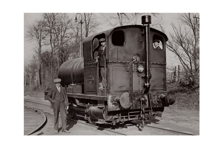 Photo d'époque locomotive n°10 - locomotive sans foyer