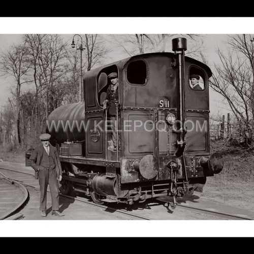 Photo d'époque locomotive n°10 - locomotive sans foyer