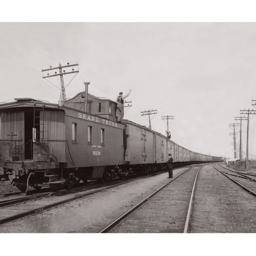 Photo d'époque locomotive n°12 - train de blé - Grand Trunk railway Company Canada