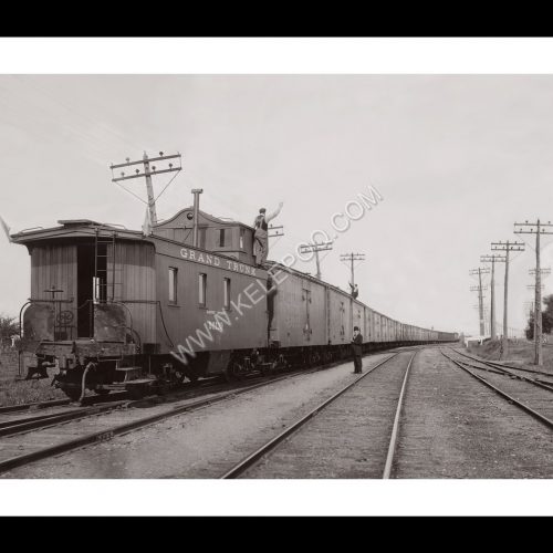 Photo d'époque locomotive n°12 - train de blé - Grand Trunk railway Company Canada