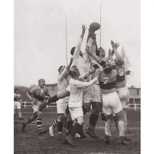 Photo d'époque sport n°54 - Rugby - Armée française contre Paris - Stade Jean Bouin - 1927