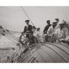 Photo d'époque sur l'eau n°30 - voilier de course Shamrock IV - Coupe de l'America 1914