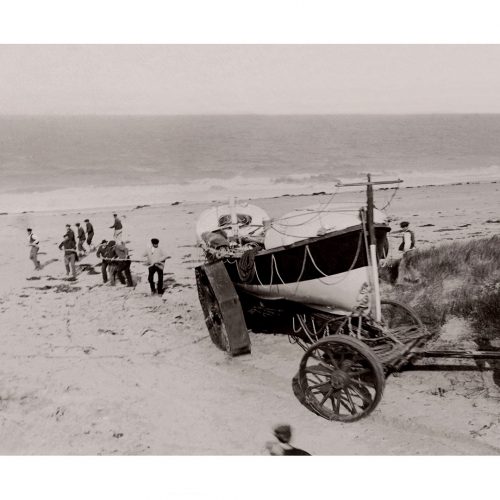 Photo d'époque sur l'eau n°31 - bateau de sauvetage en mer