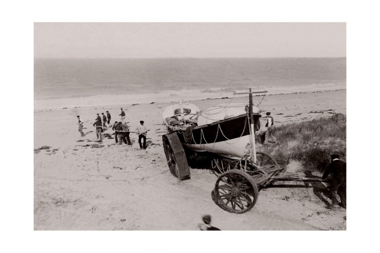 Photo d'époque sur l'eau n°31 - bateau de sauvetage en mer