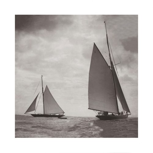 Photo d'époque Sur l'eau 38 - régates de Cowes - photographe Victor Forbin