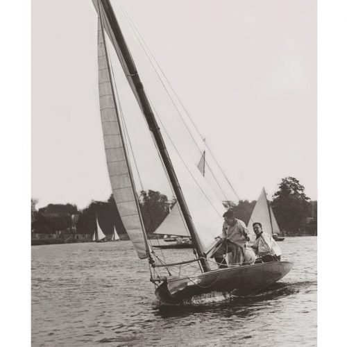 Photo d'époque Sur l'eau n°39 - Course Tamesis Yacht Club - Teddington - Photographe Victor Forbin