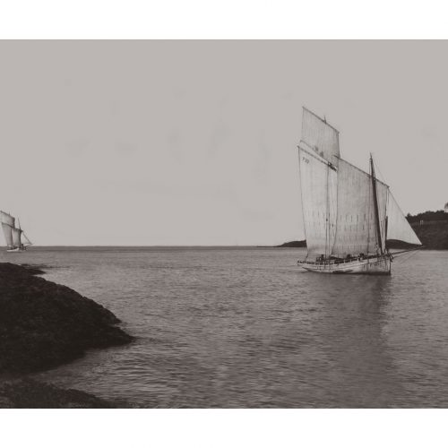 Photo d'époque sur l'eau n°40 - vieux gréement dans la baie de Pornic