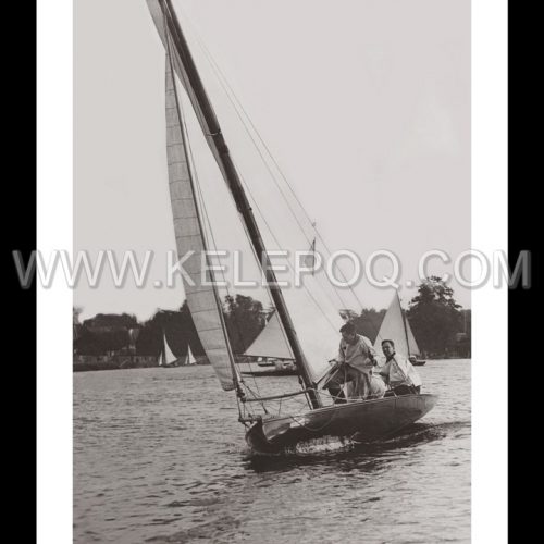 Photo d'époque Sur l'eau n°39 - Course Tamesis Yacht Club - Teddington - Photographe Victor Forbin