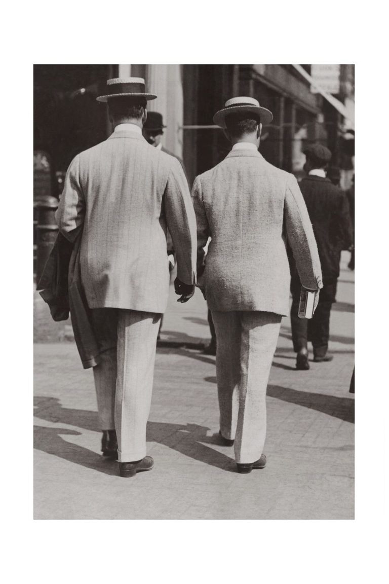 Photo d'époque urbain n°22 - deux américains à Londres - photographe Victor Forbin