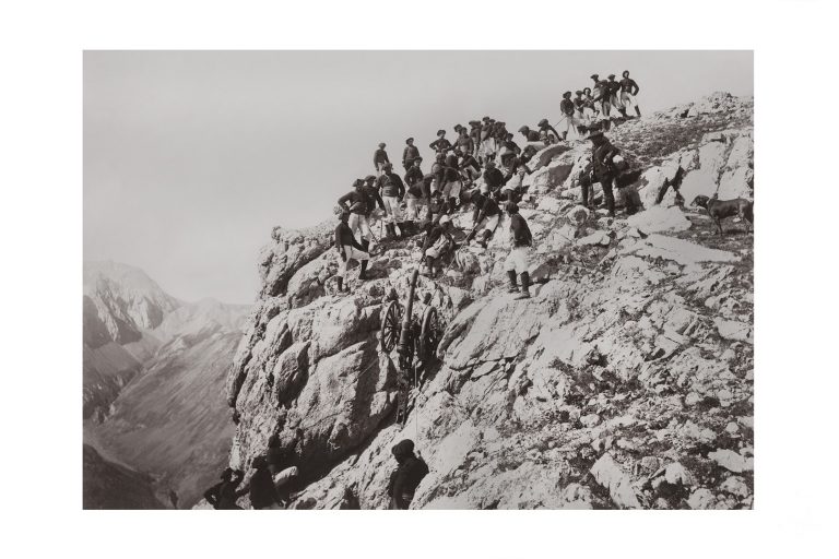 Photo d'époque Montagne n°100 - Chasseurs Alpins en manoeuvres