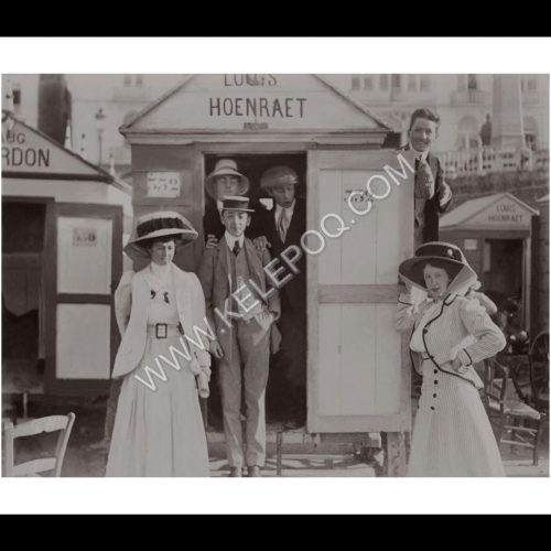 Photo d'époque Mer n°68 - cabines de bain - plages du Nord
