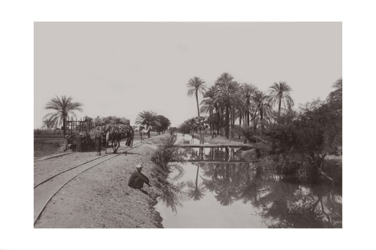Photo d'époque Invitation au voyage n°11 - bord du Nil en Egypte