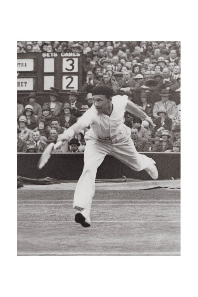 Photo d'époque SPORT n°65 - joueur tennis français Jean Borotra - finale Wimbledon 1927 - photographe Victor Forbin
