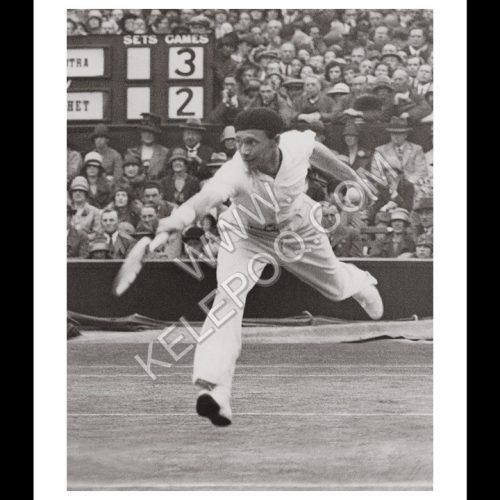 Photo d'époque SPORT n°65 - joueur tennis français Jean Borotra - finale Wimbledon 1927 - photographe Victor Forbin
