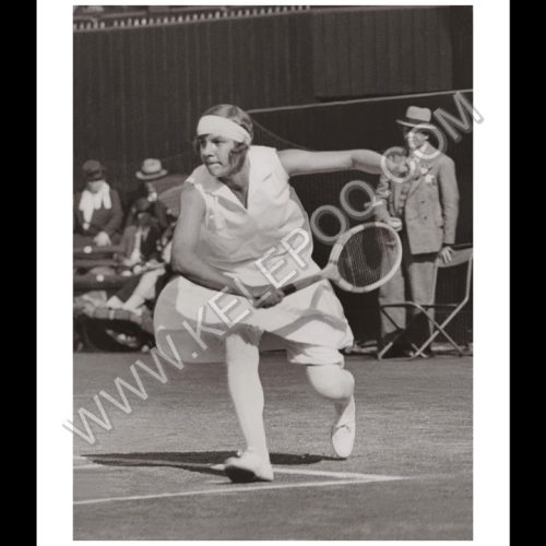 Photo d'époque SPORT n°66 - Joan Fry joueuse tennis britannique - demi-finale Wimbledon - Photographe Victor Forbin