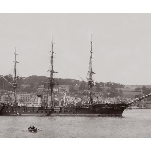 Photo d'époque Sur l'eau n°56 - Marine Nationale Aviso transport Le Bougainville 1897