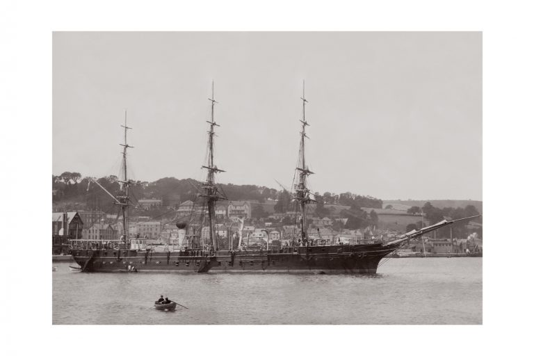 Photo d'époque Sur l'eau n°56 - Marine Nationale Aviso transport Le Bougainville 1897