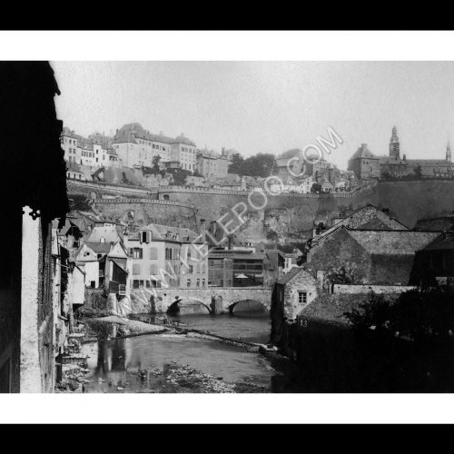 Photo d'époque Luxembourg n°10 - Grund pris sur les écluses - photographe Dominique Kuhn