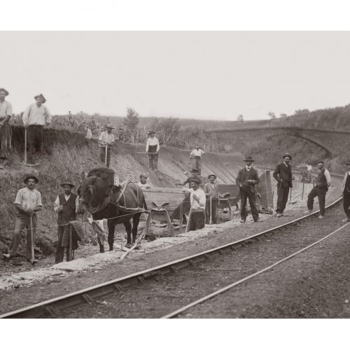 Photo d'époque Métiers n°41 - Ouvriers de chantier