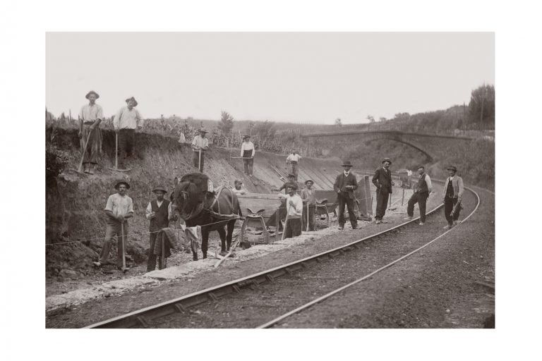 Photo d'époque Métiers n°41 - Ouvriers de chantier